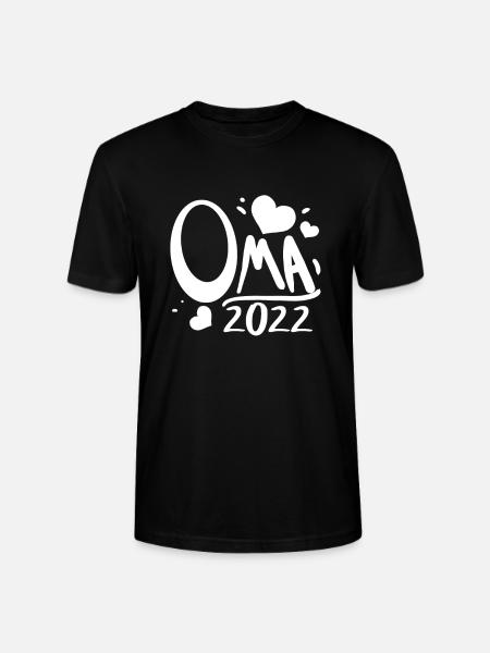 Oma 2022 - Werdende Oma - Stanley/Stella Unisex Bio-T-Shirt CRAFTER - Schwarz