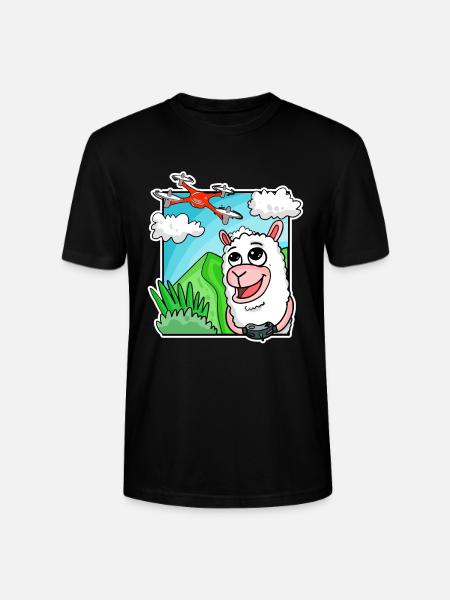 Drone Quadcopter Pilote drone Alpagas - T-shirt bio CRAFTER Stanley Stella Unisexe - noir