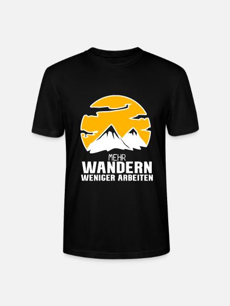 Wandern Berge Wanderer - Stanley/Stella Unisex Bio-T-Shirt CRAFTER - Schwarz