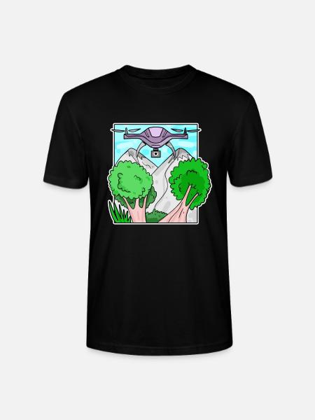 drone - Stanley/Stella CRAFTER Unisex Organic T-Shirt - black