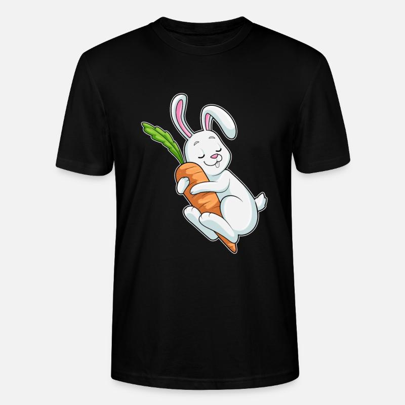 Lapin Carotte - T-shirt bio CRAFTER Stanley Stella Unisexe - noir