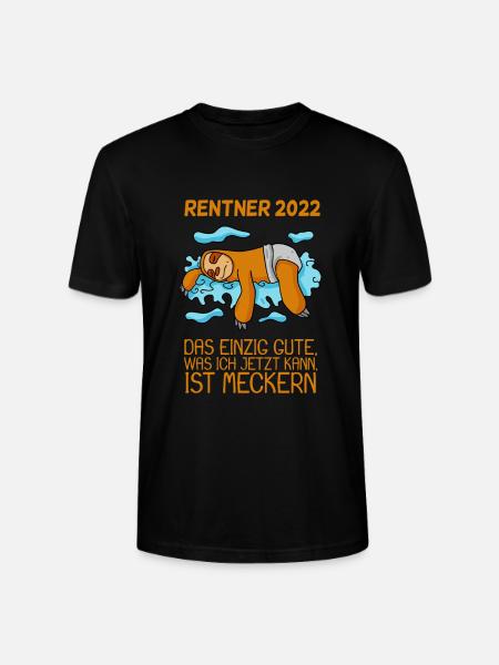 Rentenbeginn 2022 Geschenk - Stanley/Stella Unisex Bio-T-Shirt CRAFTER - Schwarz