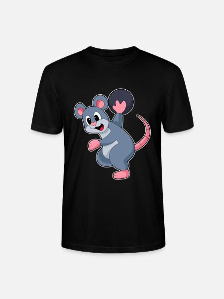 Rat Bowling Bowling Ball - Stanley/Stella CRAFTER Unisex Organic T-Shirt - black