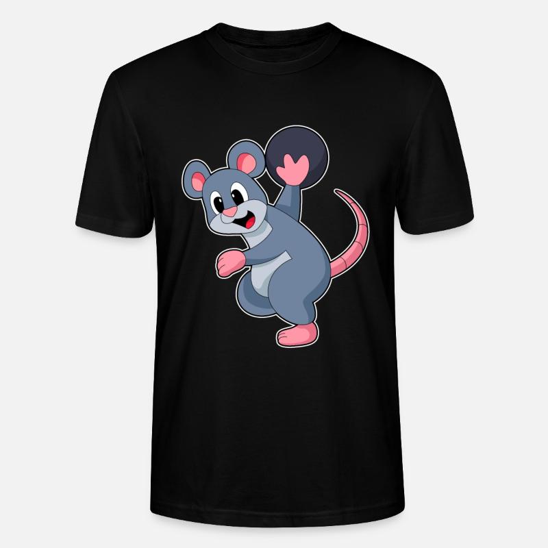 Boule de bowling rat - T-shirt bio CRAFTER Stanley Stella Unisexe - noir