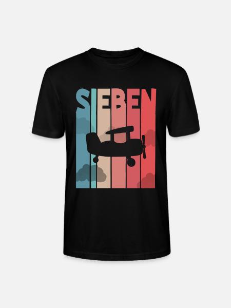 Flugzeug Kinder 7 Jahre - Stanley/Stella Unisex Bio-T-Shirt CRAFTER - Schwarz