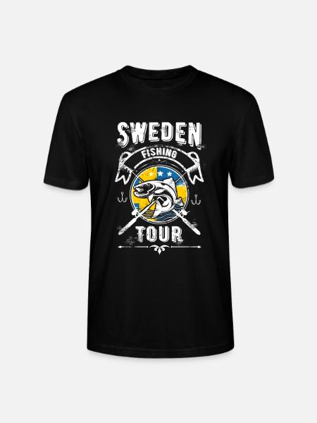 Sweden Fishing Tour Angel Tour - Stanley/Stella CRAFTER Unisex Organic T-Shirt - black