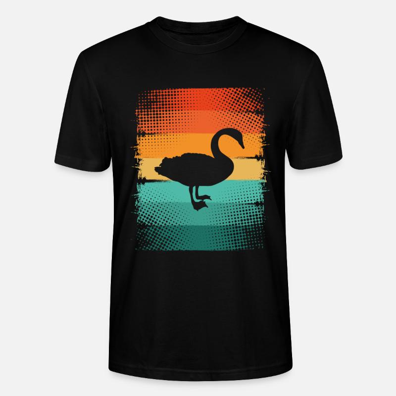 Schwan - Stanley/Stella Unisex Bio-T-Shirt CRAFTER - Schwarz