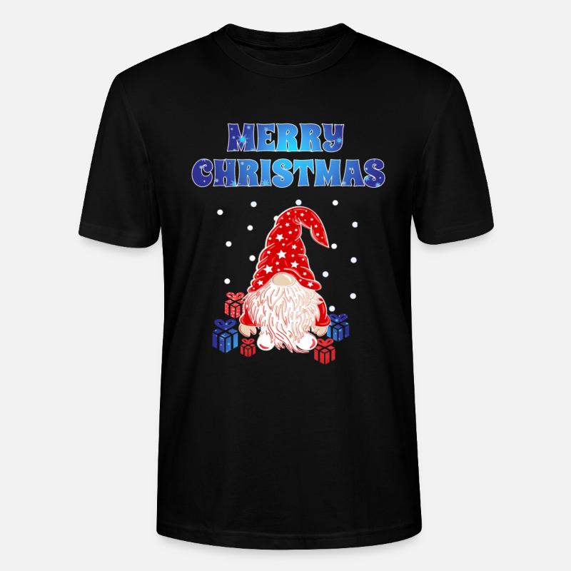Gnome de Noël - T-shirt bio CRAFTER Stanley Stella Unisexe - noir