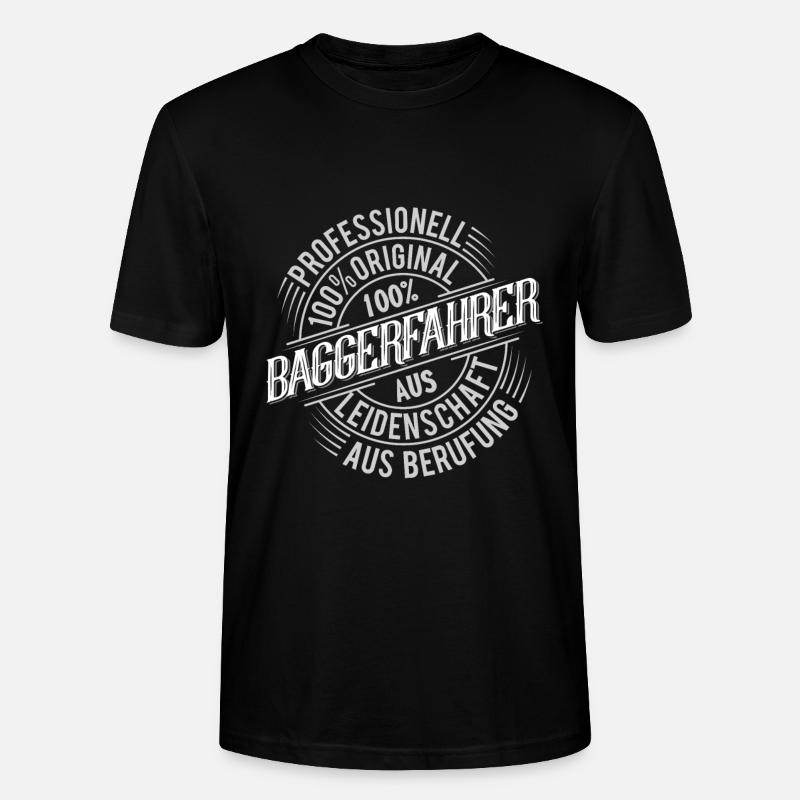 Baggerfahrer - Stanley/Stella Unisex Bio-T-Shirt CRAFTER - Schwarz