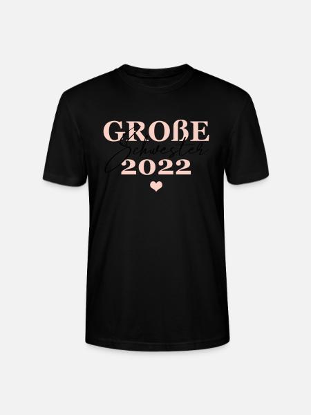 Große Schwester 2022 - Stanley/Stella Unisex Bio-T-Shirt CRAFTER - Schwarz
