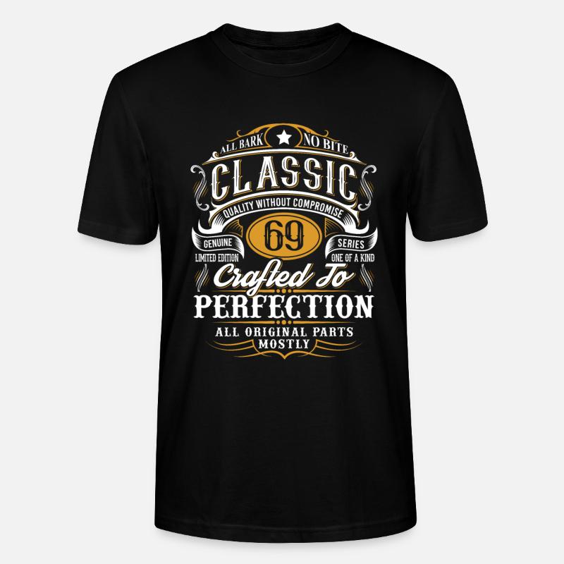 69e anniversaire - T-shirt bio CRAFTER Stanley Stella Unisexe - noir
