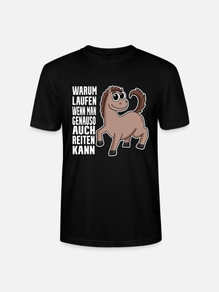Pferd Pferde Hauspferd - Stanley/Stella Unisex Bio-T-Shirt CRAFTER - Schwarz