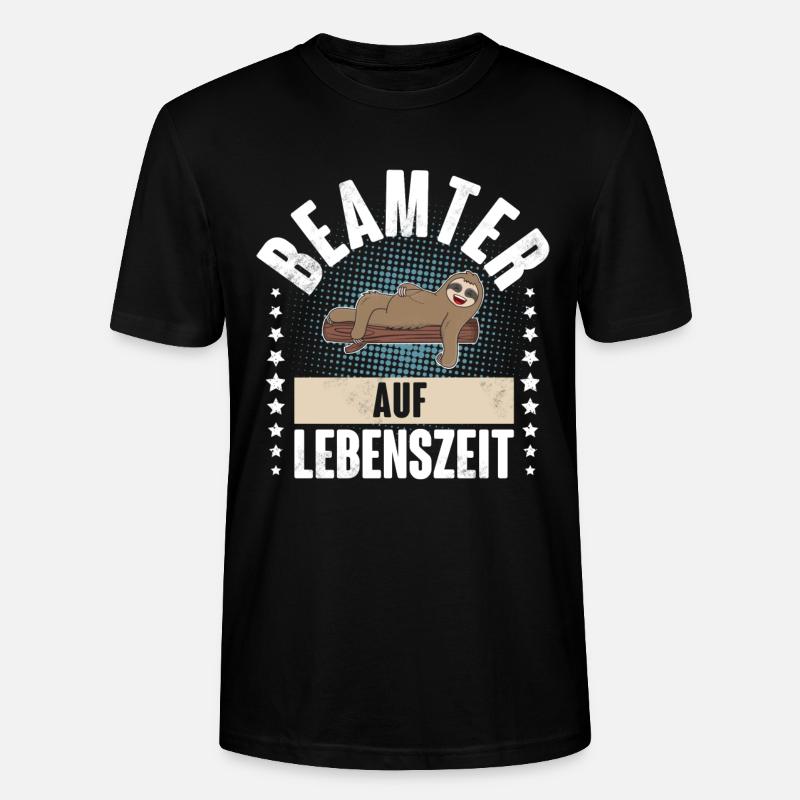 Beamter auf Lebenszeit - Stanley/Stella Unisex Bio-T-Shirt CRAFTER - Schwarz