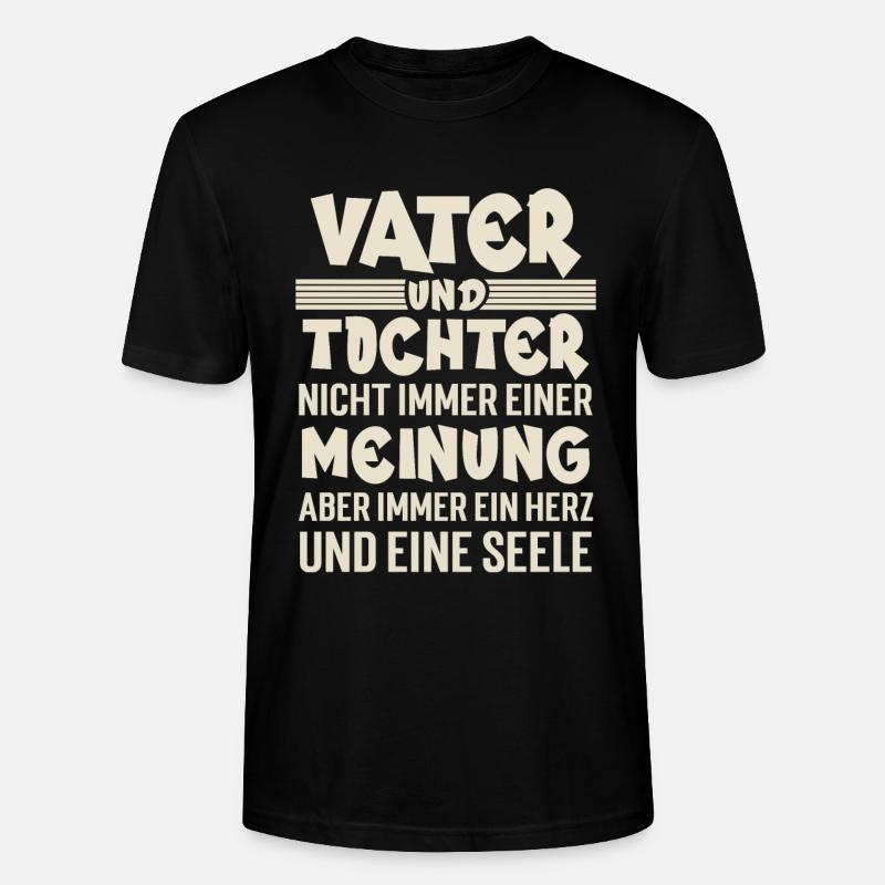Vater Und Tochter - Stanley/Stella Unisex Bio-T-Shirt CRAFTER - Schwarz