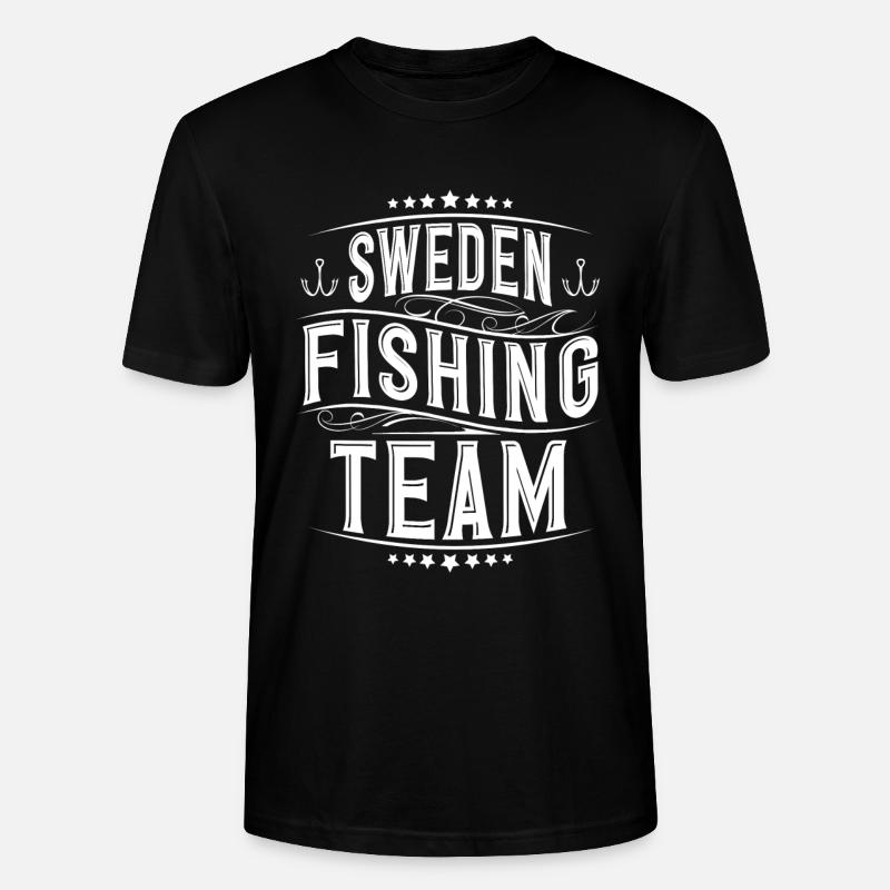 Équipe de pêcheurs de Suède - T-shirt bio CRAFTER Stanley Stella Unisexe - noir