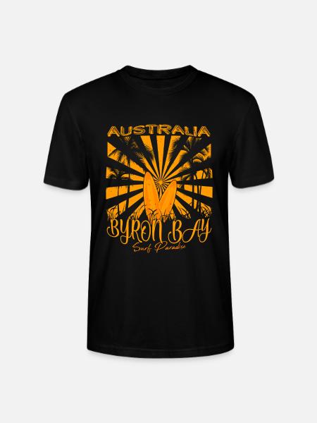 Byron Bay Australia Surfing Paradise - Stanley/Stella CRAFTER Unisex Organic T-Shirt - black