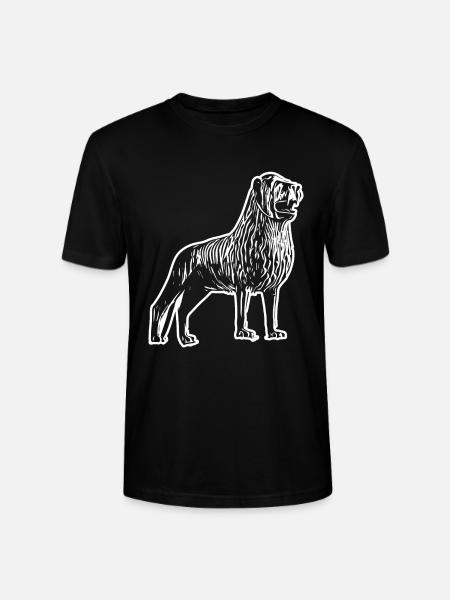 Lion Head Line Art Design - Stanley/Stella CRAFTER Unisex Organic T-Shirt - black
