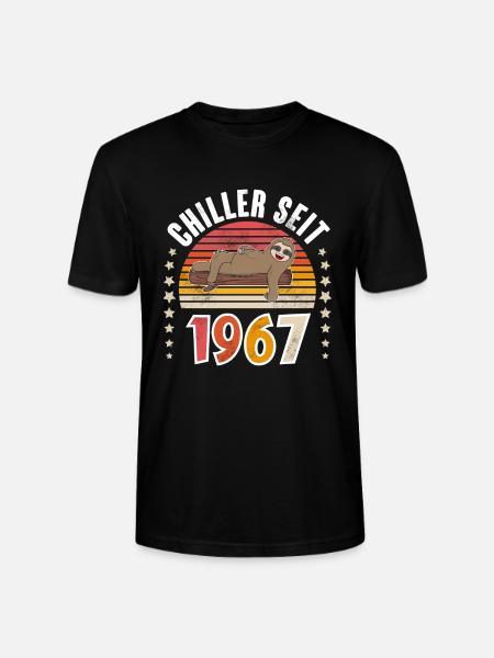 Chiller Seit 1967 Faultier - Stanley/Stella Unisex Bio-T-Shirt CRAFTER - Schwarz