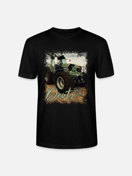 Deutz Traktor Kraftpaket - Traktor Power Pack - Stanley Stella CRAFTER unisex økologisk-T-shirt - sort