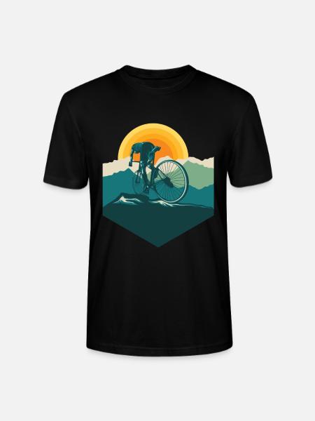 Rennrad - Rennradfahrer - Stanley/Stella Unisex Bio-T-Shirt CRAFTER - Schwarz