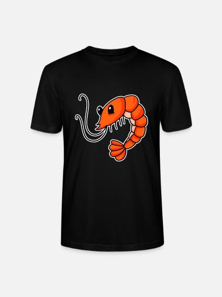 Shrimp - Stanley/Stella CRAFTER Unisex Organic T-Shirt - black