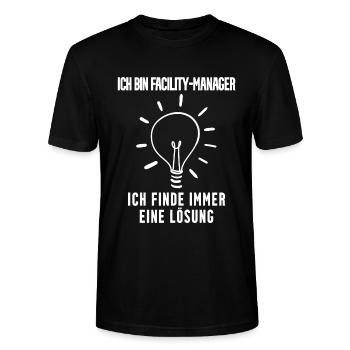 Facility Manager - Stanley/Stella Unisex Bio-T-Shirt CRAFTER - Schwarz - Vorne - Alina (178cm) & Michal (187cm)