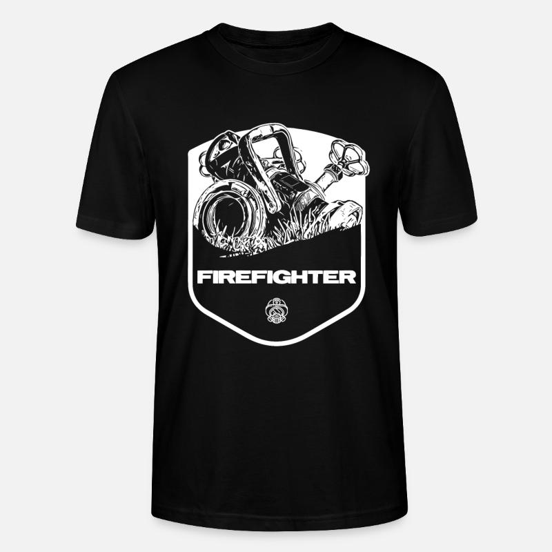 Pompier - T-shirt bio CRAFTER Stanley Stella Unisexe - noir