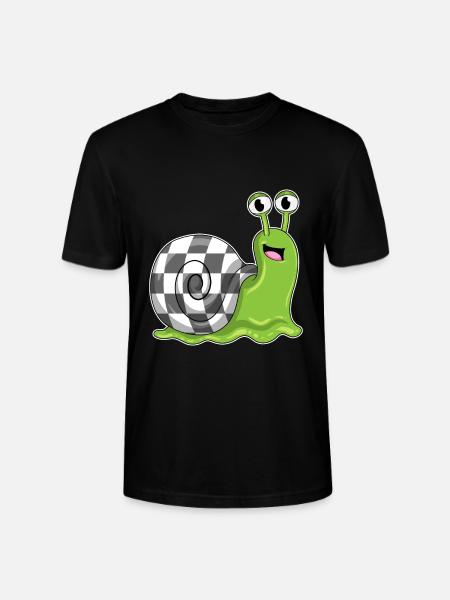 Snail Chessboard Chess Board Game - Stanley/Stella CRAFTER Unisex Organic T-Shirt - black