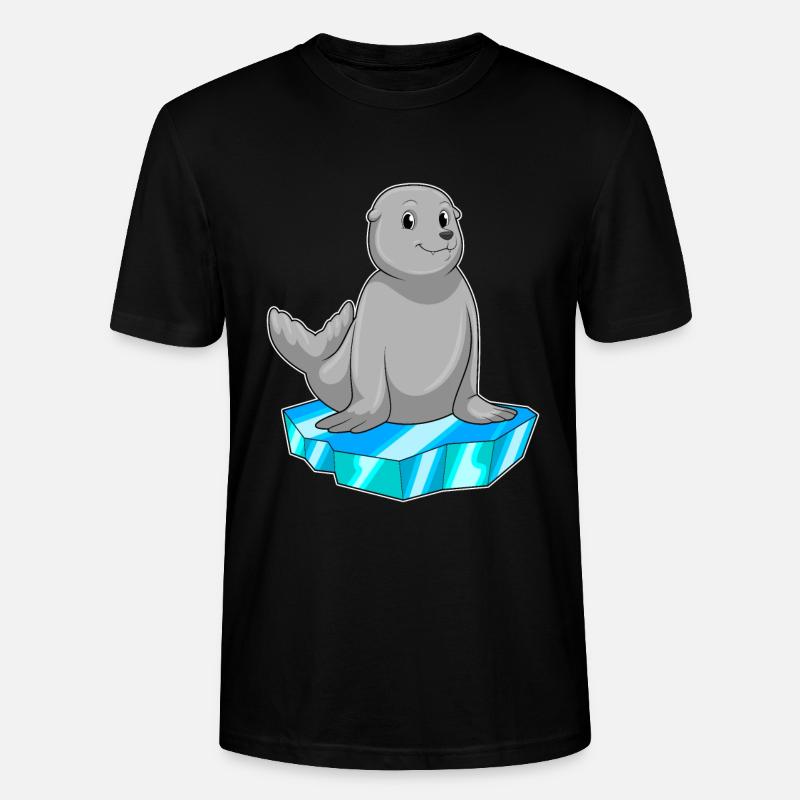Sceller avec de la banquise - T-shirt bio CRAFTER Stanley Stella Unisexe - noir