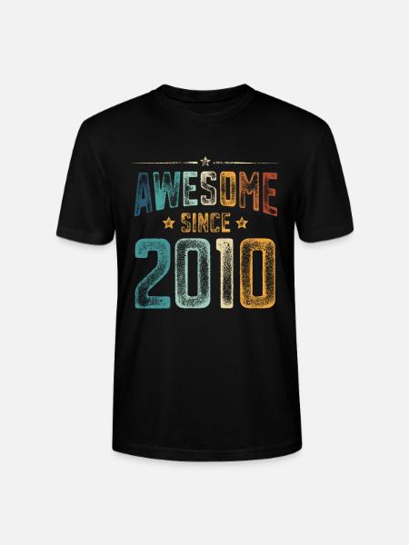 2010 Naissance Année de naissance - T-shirt bio CRAFTER Stanley Stella Unisexe - noir