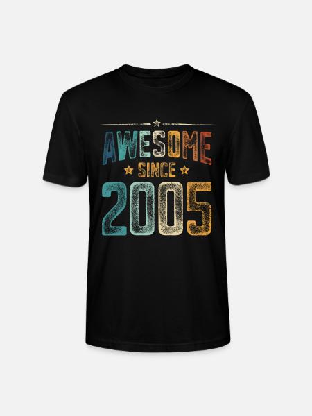 2005 Naissance Année de naissance - T-shirt bio CRAFTER Stanley Stella Unisexe - noir