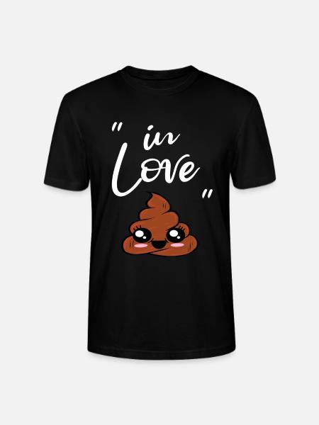 Jeg elsker lort sød lort bunke - Stanley Stella CRAFTER unisex økologisk-T-shirt - sort
