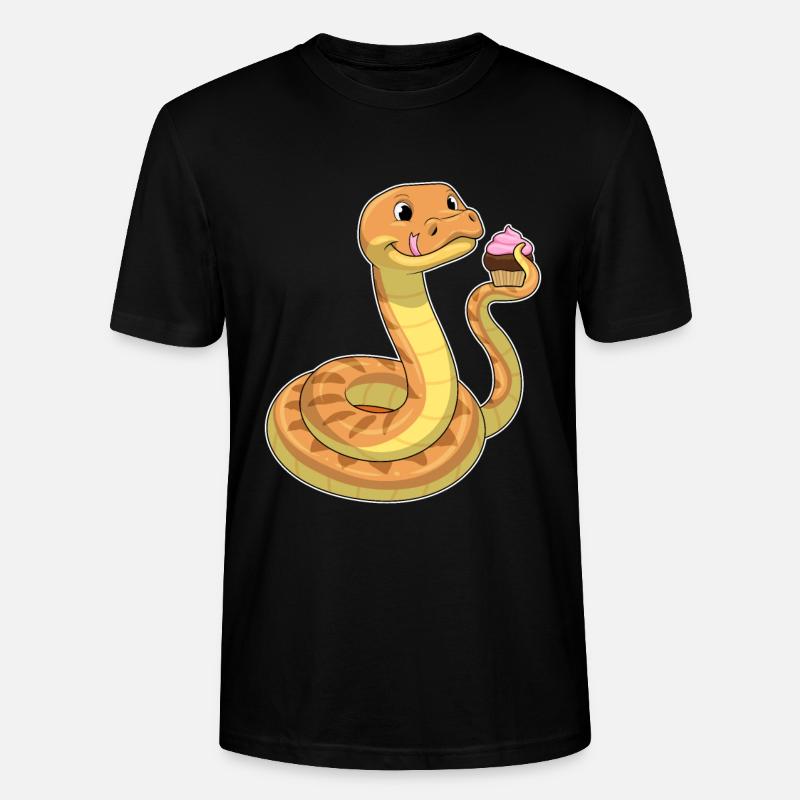 Serpent au muffin - T-shirt bio CRAFTER Stanley Stella Unisexe - noir