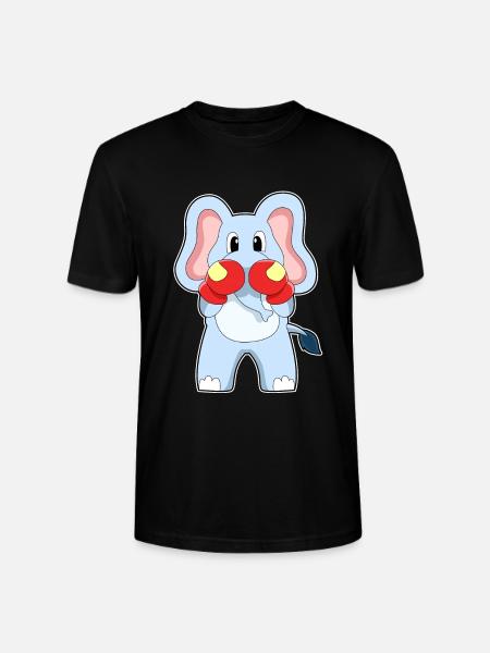 Elefant Boxer Boxhandschuhe Boxen - Stanley/Stella Unisex Bio-T-Shirt CRAFTER - Schwarz