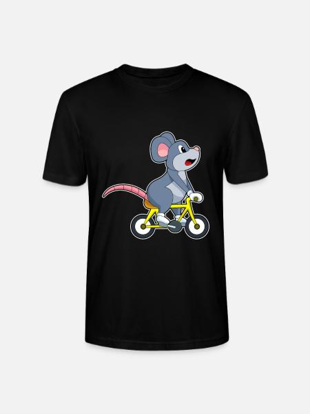 Vélo souris - T-shirt bio CRAFTER Stanley Stella Unisexe - noir