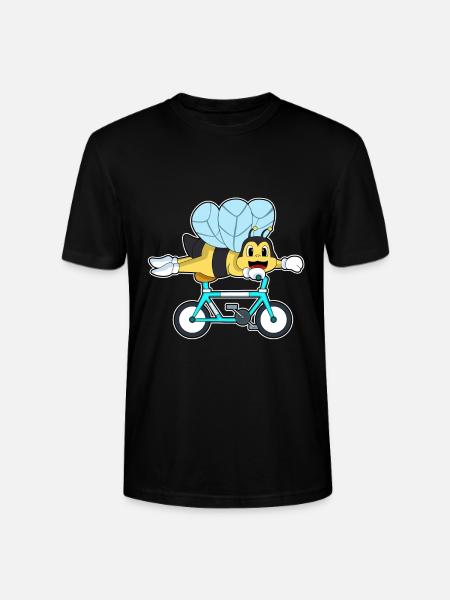 Bee Bicycle - Stanley/Stella CRAFTER Unisex Organic T-Shirt - black