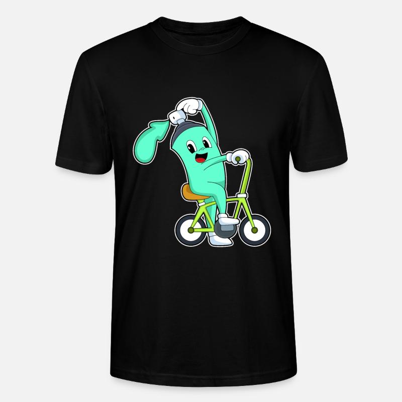 Bombe aérosol avec vélo - T-shirt bio CRAFTER Stanley Stella Unisexe - noir