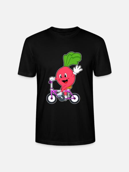 Radieschen Fahrrad - Stanley/Stella Unisex Bio-T-Shirt CRAFTER - Schwarz
