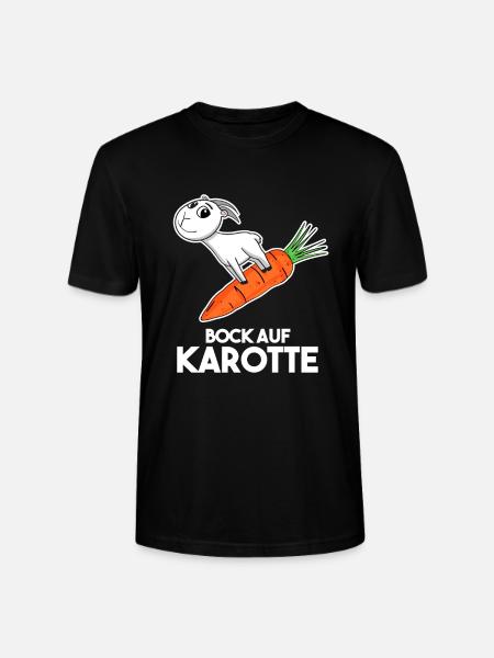 Karotte Ziege Ziegenbock - Stanley/Stella Unisex Bio-T-Shirt CRAFTER - Schwarz