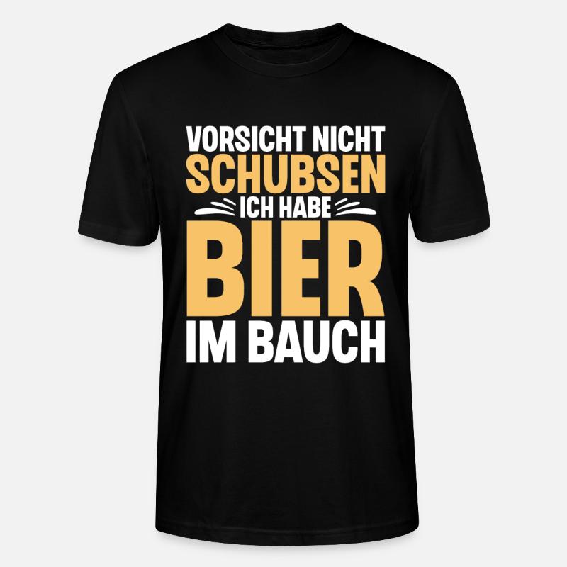 Bier Spruch Lustig Saufen - Stanley/Stella Unisex Bio-T-Shirt CRAFTER - Schwarz