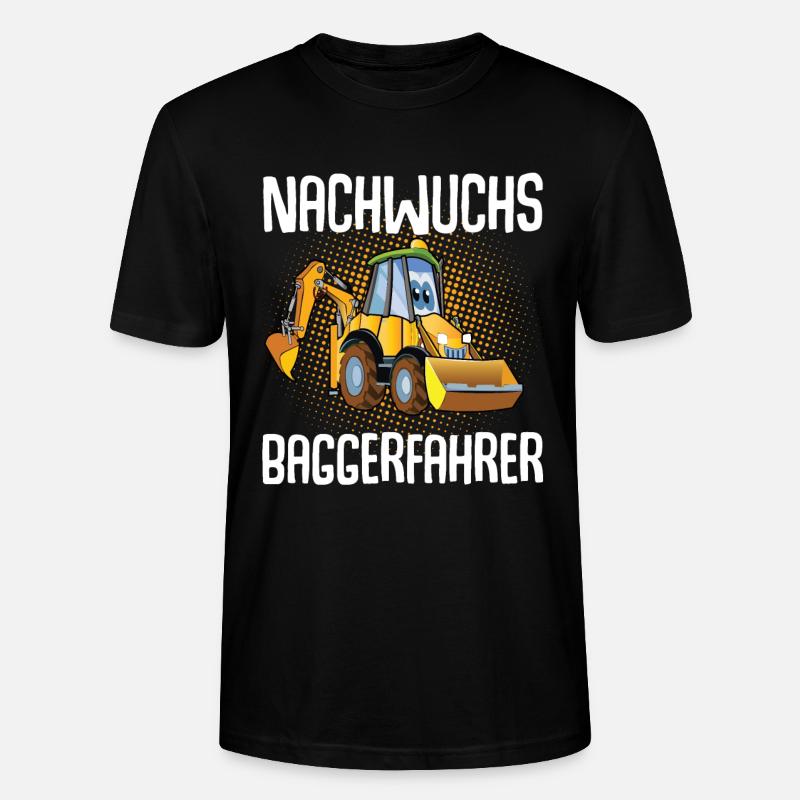 Nachwuchs Baggerfahrer - Stanley/Stella Unisex Bio-T-Shirt CRAFTER - Schwarz