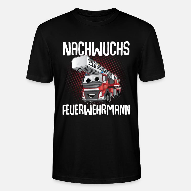 Nachwuchs Feuerwehrmann - Stanley/Stella Unisex Bio-T-Shirt CRAFTER - Schwarz