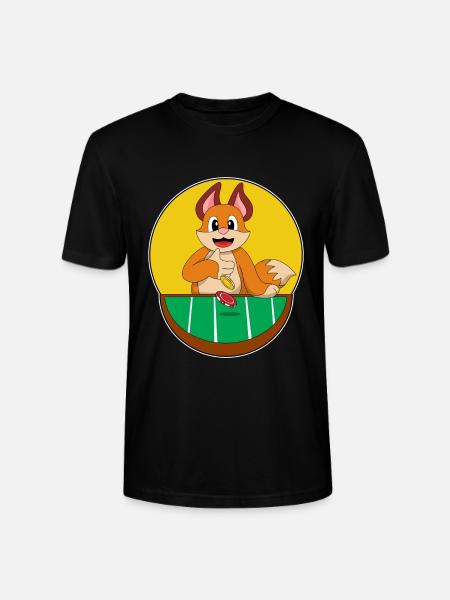 Fuchs Poker Pokerchips - Stanley/Stella Unisex Bio-T-Shirt CRAFTER - Schwarz