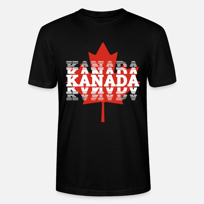 Kanada - Stanley/Stella Unisex Bio-T-Shirt CRAFTER - Schwarz