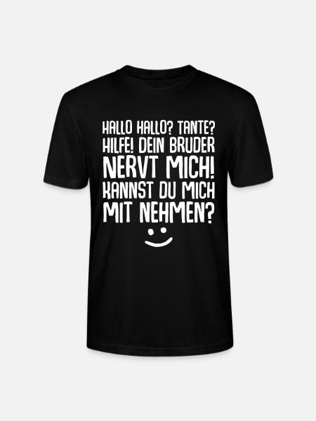 Tante Nichte Neffe - Stanley/Stella Unisex Bio-T-Shirt CRAFTER - Schwarz