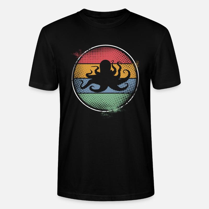 Octopus Octopus Octopus Animal marin - T-shirt bio CRAFTER Stanley Stella Unisexe - noir