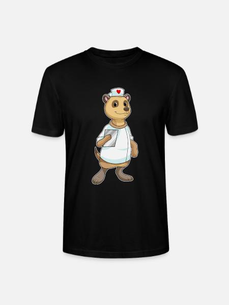 Cœur d’infirmière suricate - T-shirt bio CRAFTER Stanley Stella Unisexe - noir