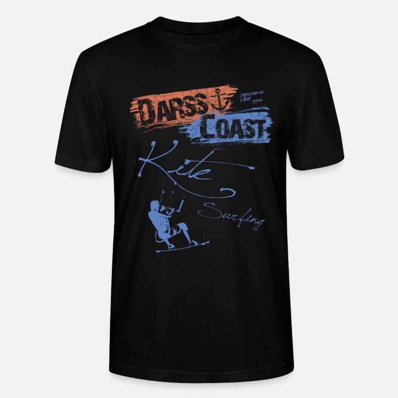 DarssCoast - Kite Surfing - Stanley/Stella Unisex Bio-T-Shirt CRAFTER - Schwarz
