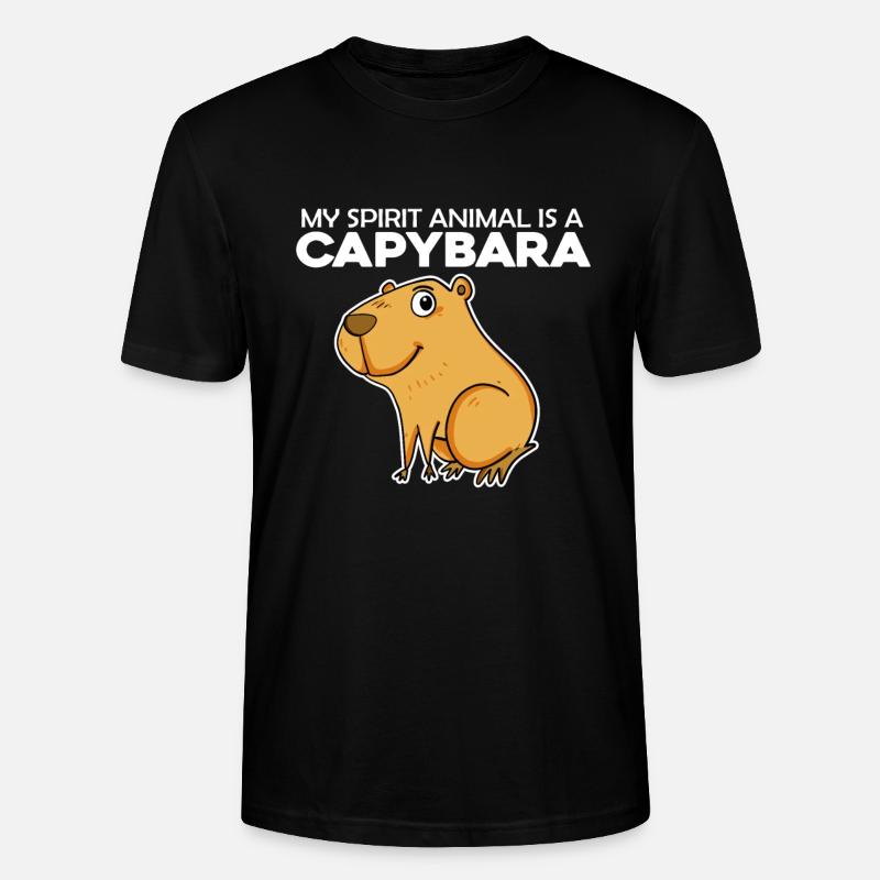 Capybara Wasserschwein - T-shirt bio CRAFTER Stanley Stella Unisexe - noir