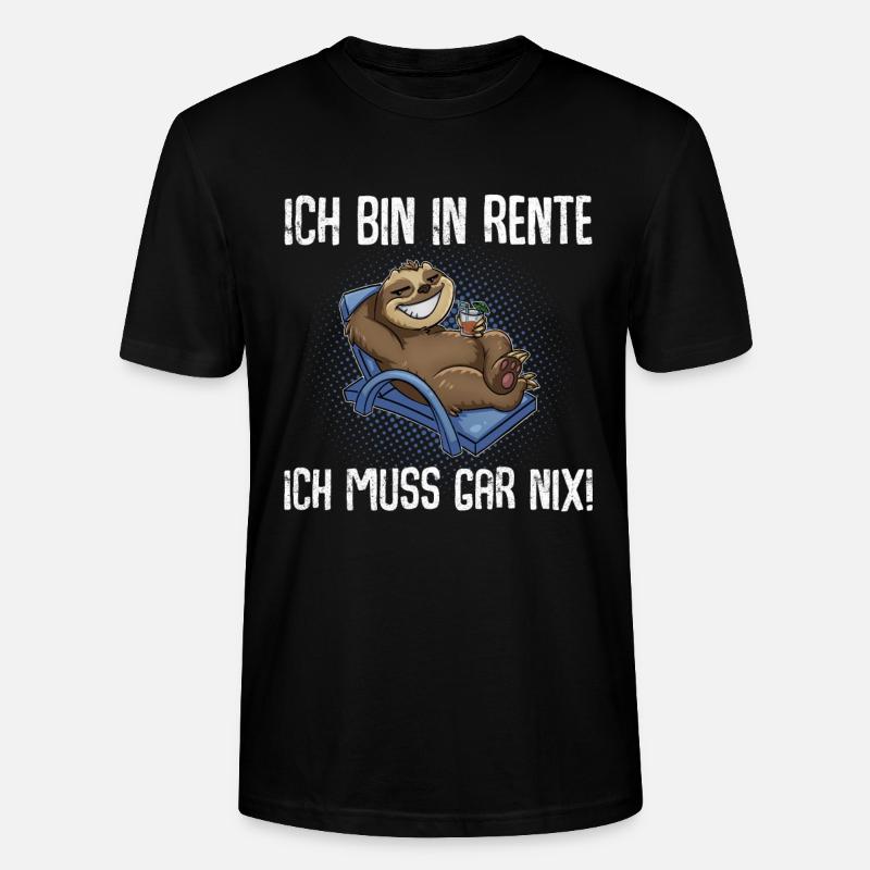 Rentner - Stanley/Stella Unisex Bio-T-Shirt CRAFTER - Schwarz